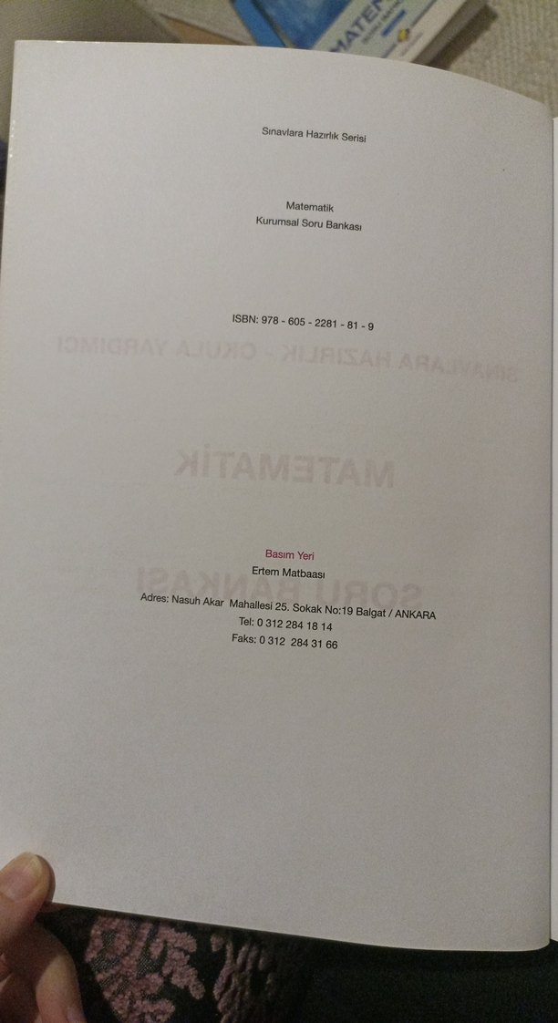 Limit Kurumsal, Matematik Soru Bankası (Ayt) - Görsel 2