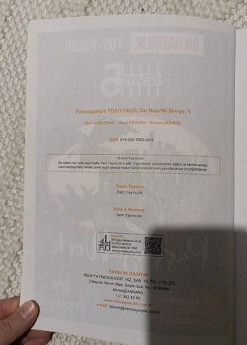 Ön Hazırlık YDS-YÖKDİL Seviye 5 Passage Work Kitabı - Görsel 2