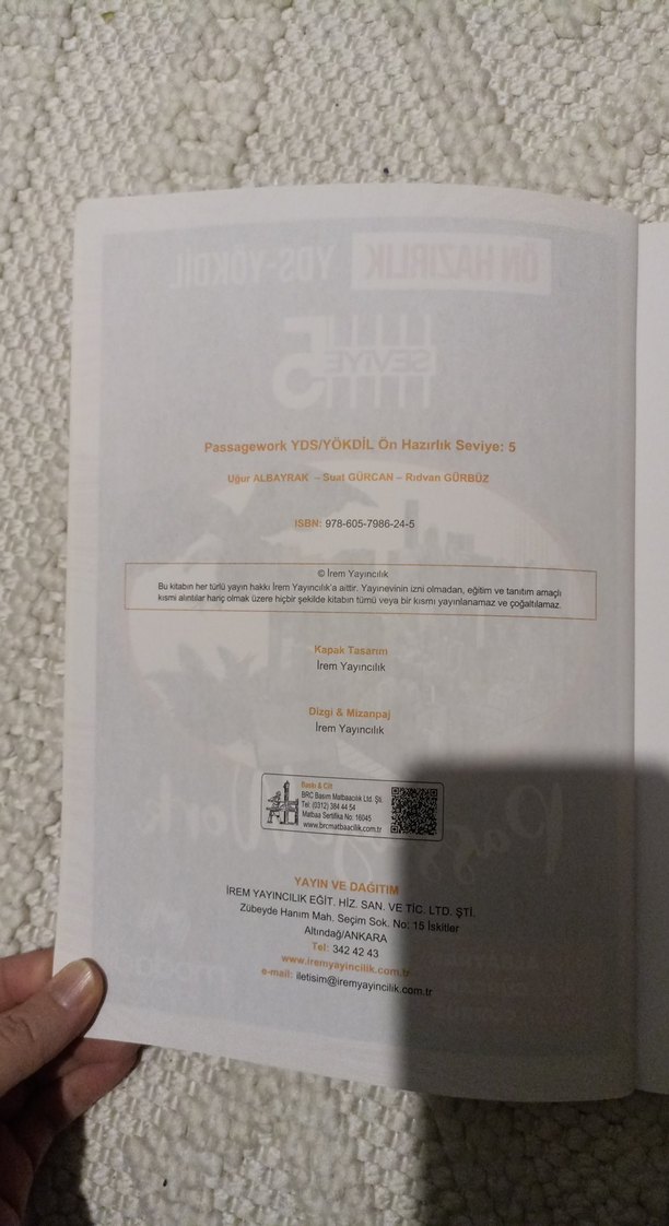 Ön Hazırlık YDS-YÖKDİL Seviye 5 Passage Work Kitabı - Görsel 2