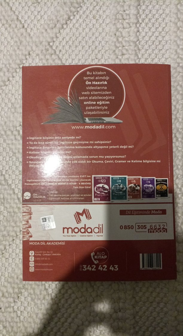 Ön Hazırlık YDS-YÖKDİL Seviye 5 Passage Work Kitabı - Görsel 4