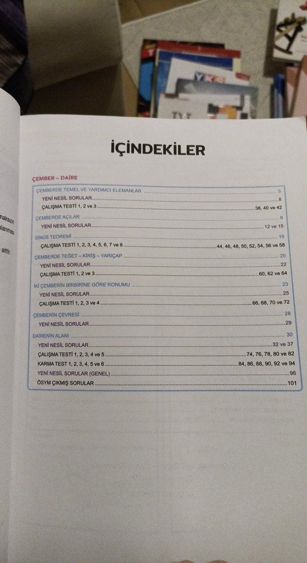 11. Sınıf Matematik Soru Kitapçığı - Görsel 4