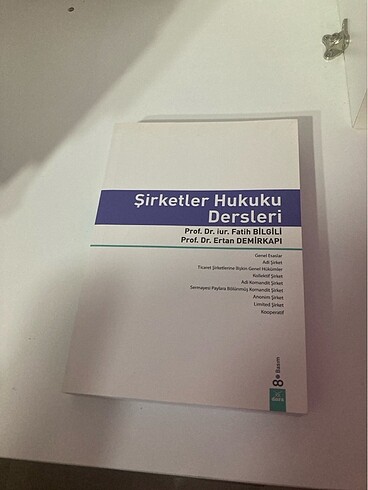 Şirketler hukuku dersleri