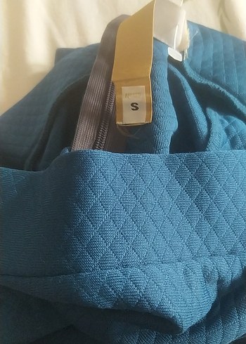 Parlak Mavi Midi  Etek - Görsel 3