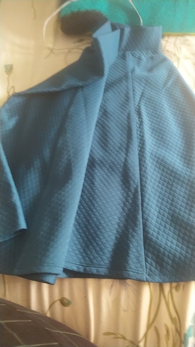 Parlak Mavi Midi  Etek - Görsel 2