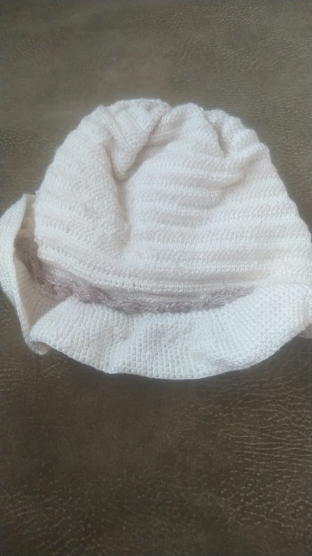 Kadın Beyaz Örgü Bohem Bere - Görsel 2