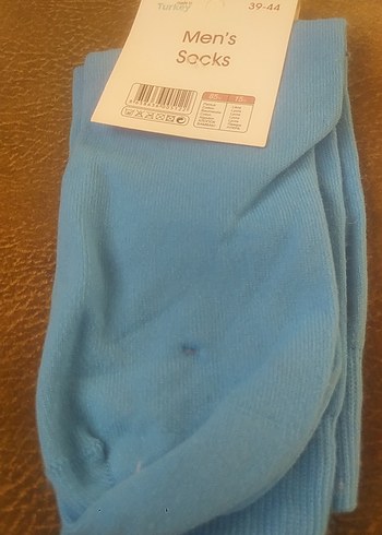 Mavi Erkek Çorapları 39-44 Numara - Görsel 2