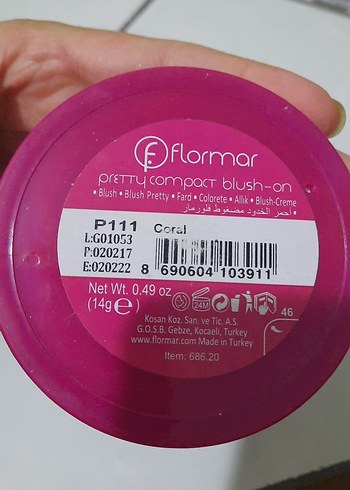  Beden Renk Flormar Pembe Allık