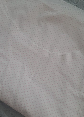 Beyaz pembe noktalı emzirme ortusu - Görsel 2