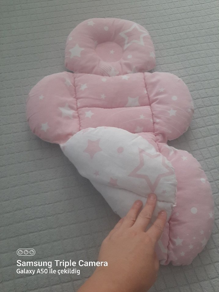 Yıldız Desenli Bebek Minderi puset minderi - Görsel 2