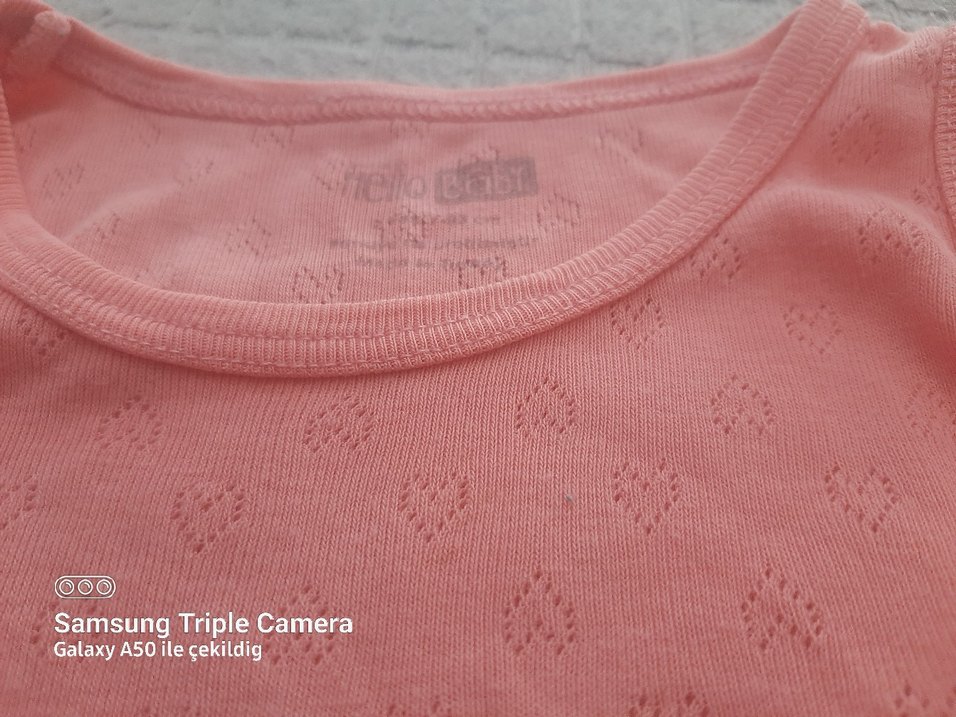 Pembe Kolsuz Bebek Çıtçıtlı Body 2 adet - Görsel 2