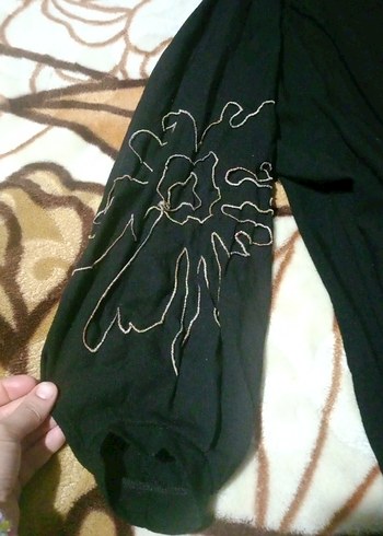 Siyah Uzun Kollu Gotik Kadın Uzun Elbise - Görsel 3