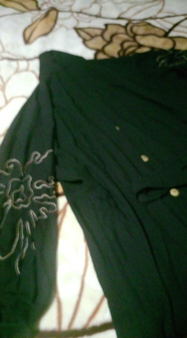 Siyah Uzun Kollu Gotik Kadın Uzun Elbise - Görsel 4