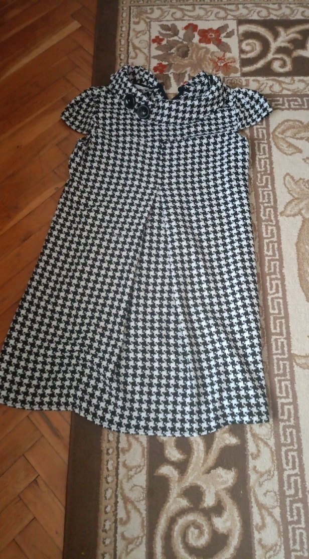 Gri Pilili Midi elbise - Görsel 2