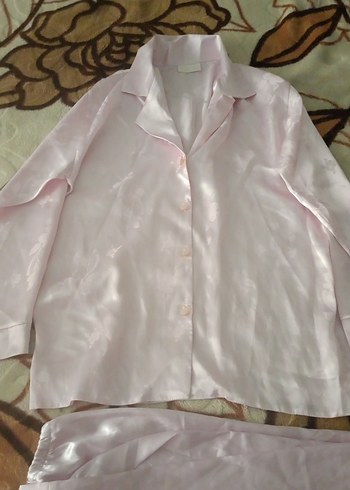 Pembe Kısa Kollu Rahat Kadın Pijama Takımı - Görsel 5