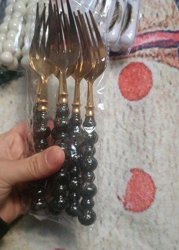 Renkli Saplı Çatal ve Kaşık Seti - Görsel 5