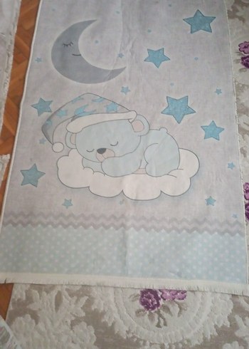 Pastel Gri Baskılı Çocuk Battaniyesi - Görsel 3