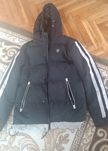 Siyah Fermuarlı Kısa Erkek Mont - Görsel 3