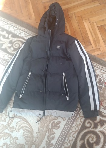 Siyah Fermuarlı Kısa Erkek Mont - Görsel 2