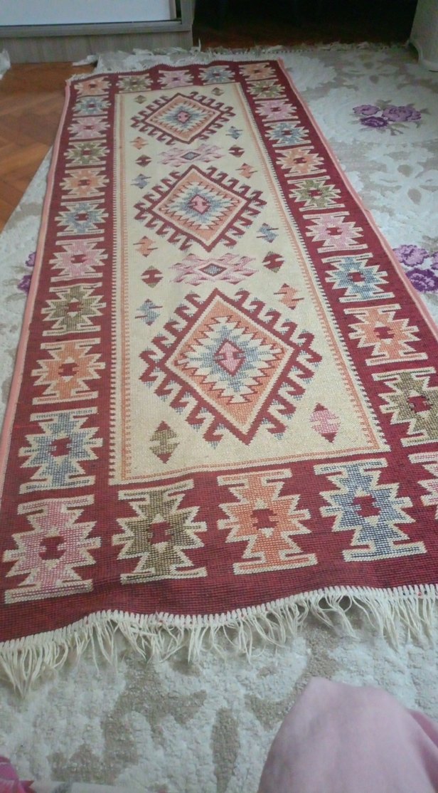 Nakışlı Çok Renkli Klasik Halı - Görsel 3