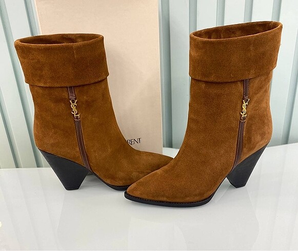 Saint Laurent Bayan süet bot saint laurent