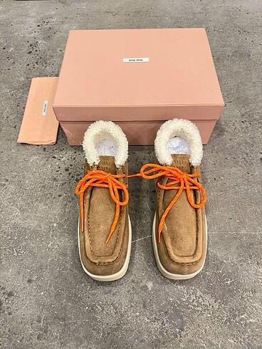 Miu Miu Miu miu suede shearling boots