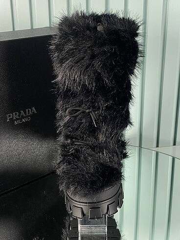 38 Beden Prada Winter Wool Boot Ithal ürün A+ plus