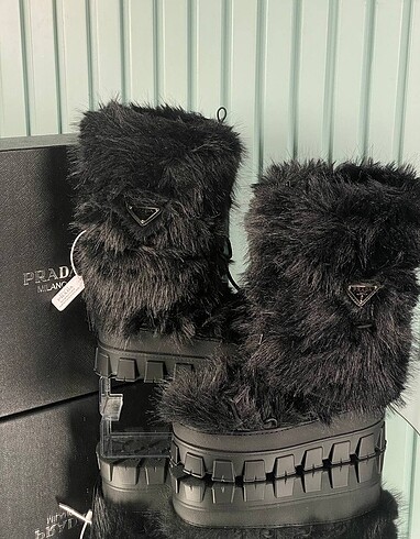 Prada Winter Wool Boot Ithal ürün A+ plus