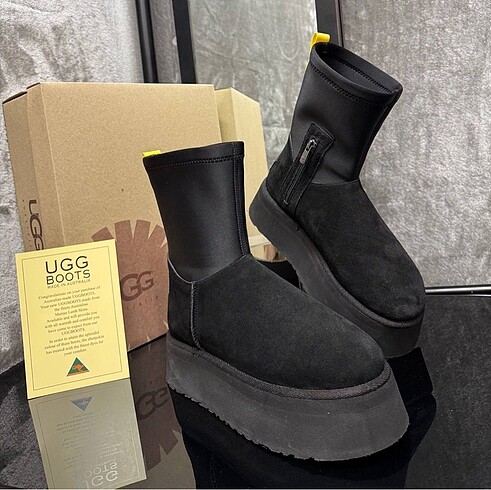 37 Beden UGG DİPPER BOOT HAKİKİ DERİ HAKİKİ KÜRK FIRST QUALITY