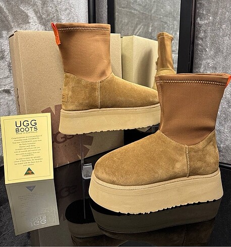 UGG DİPPER BOOT HAKİKİ DERİ HAKİKİ KÜRK FIRST QUALITY