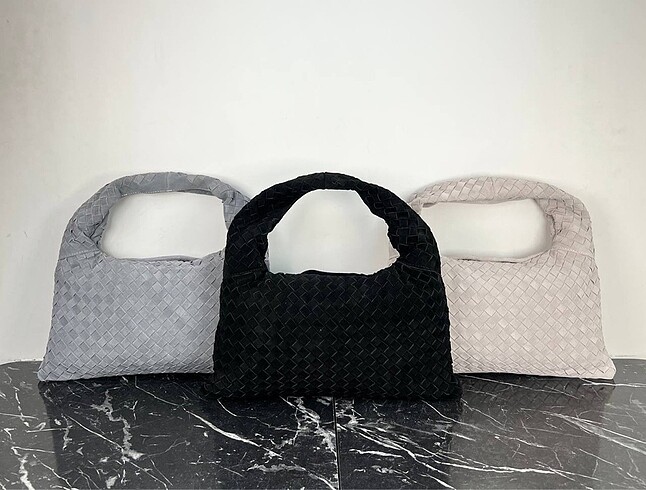 Bottega Veneta Bottega Veneta Suede Hop Bag Medium İthal Ürün