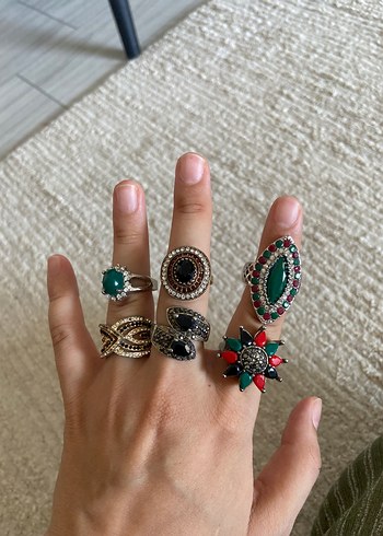 Accessorize Renkli Boncuklu Bohem Kadın Yüzük Seti