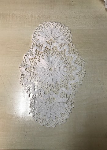 Beyaz Nakışlı Bohem El Yapımı Dantel