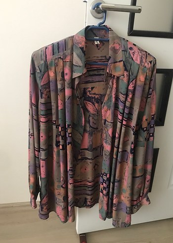 Diğer Kadın Çok Renkli Vintage Batik Gömlek