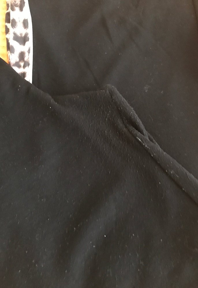 Siyah Leopar Detaylı Jadın eşofman altı - Görsel 2