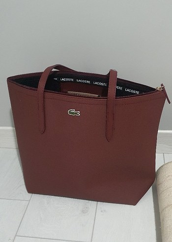  Beden bordo Renk lacoste çanta