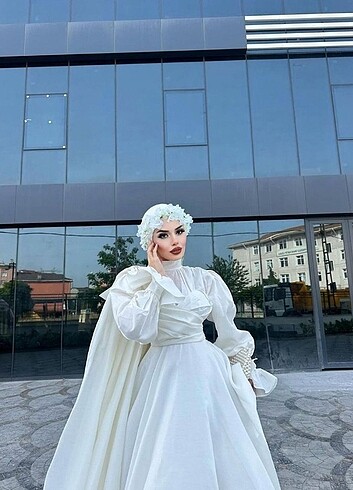 Sıfır özel dikim nikah elbisesi 