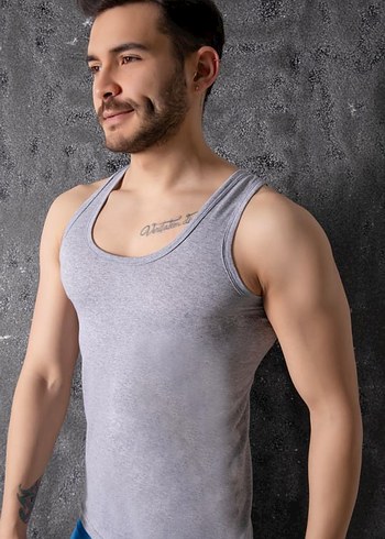 gri renk atlet 6 adet - Görsel 3