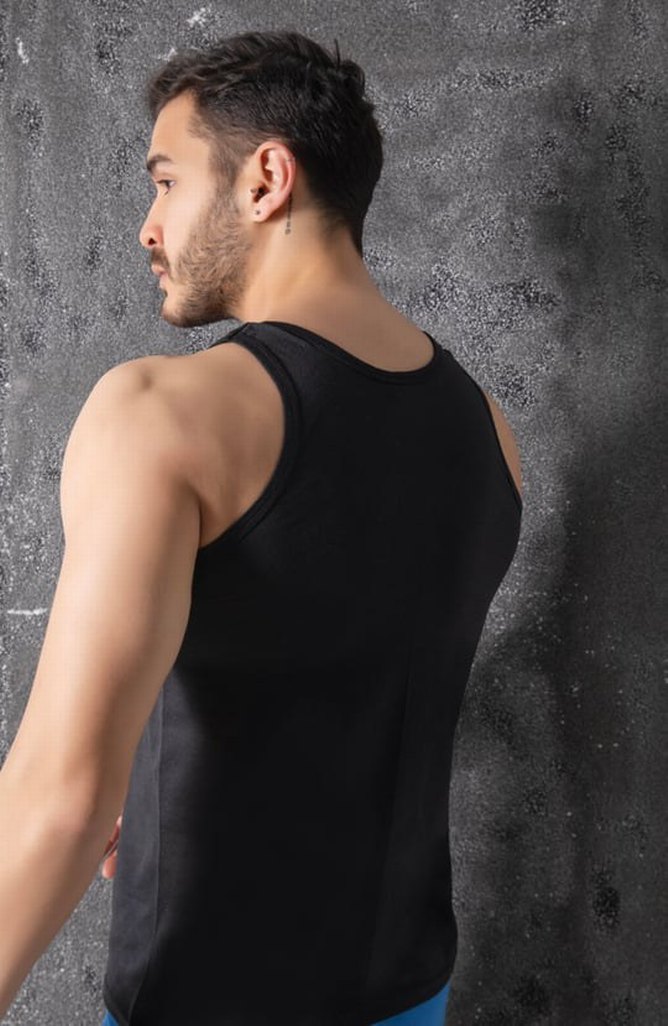 Erkek Siyah Mini Atlet 6'lı Paket - Görsel 3