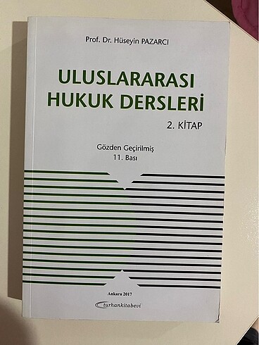 Hüseyin pazarcı, uluslararası hukuk 2. Kitap