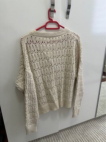l Beden beyaz Renk YENİ KREM ACURLU HIRKA