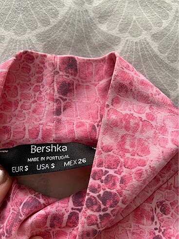 s Beden pembe Renk bershka crop