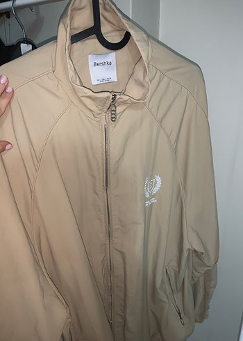 Bershka Bershka Bej Midi Boy Rahat Kesim Kadın Ceket