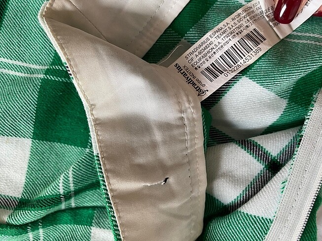 Stradivarius Stradivarius şort etek ekoseli