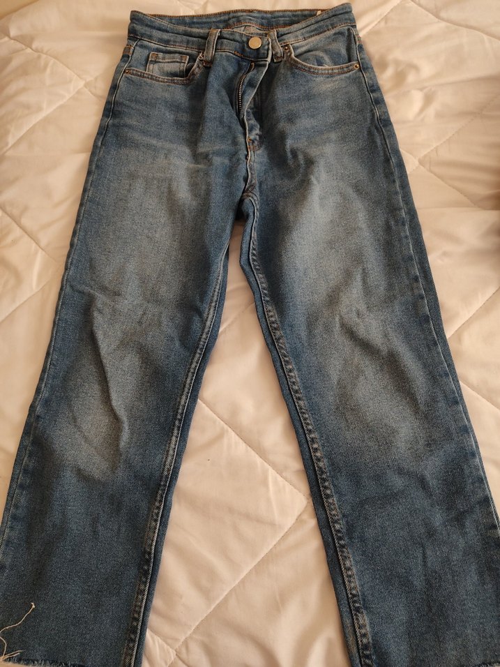 Gri Mavi Kadın Denim Pantolon - Görsel 2