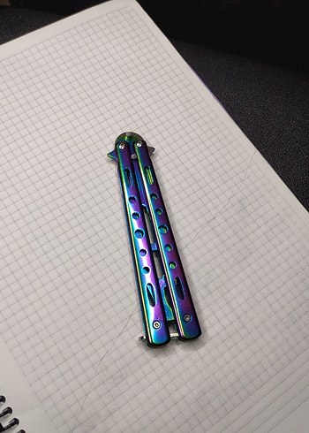  Beden çeşitli Renk Kelebek Eğitim Bıçağı Balisong Metal