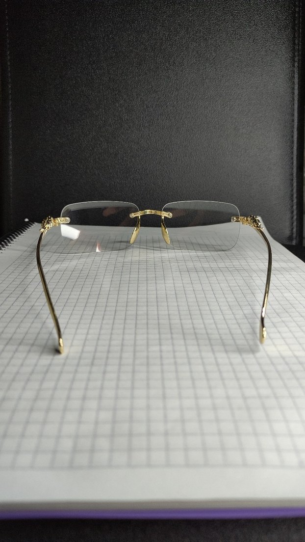 Chrome Hearts Gözlük Altın Detaylı - Görsel 4