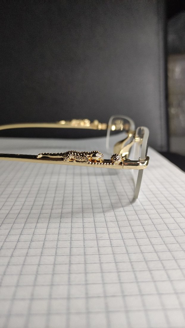 Chrome Hearts Gözlük Altın Detaylı - Görsel 5
