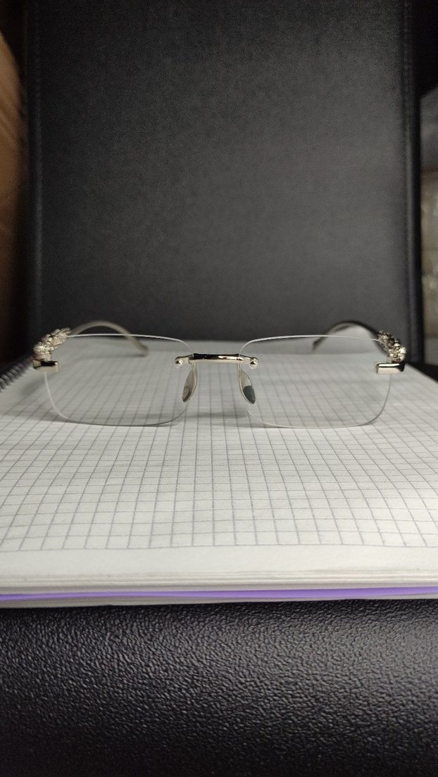 Chrome Hearts Gözlük Gümüş Detaylı - Görsel 2