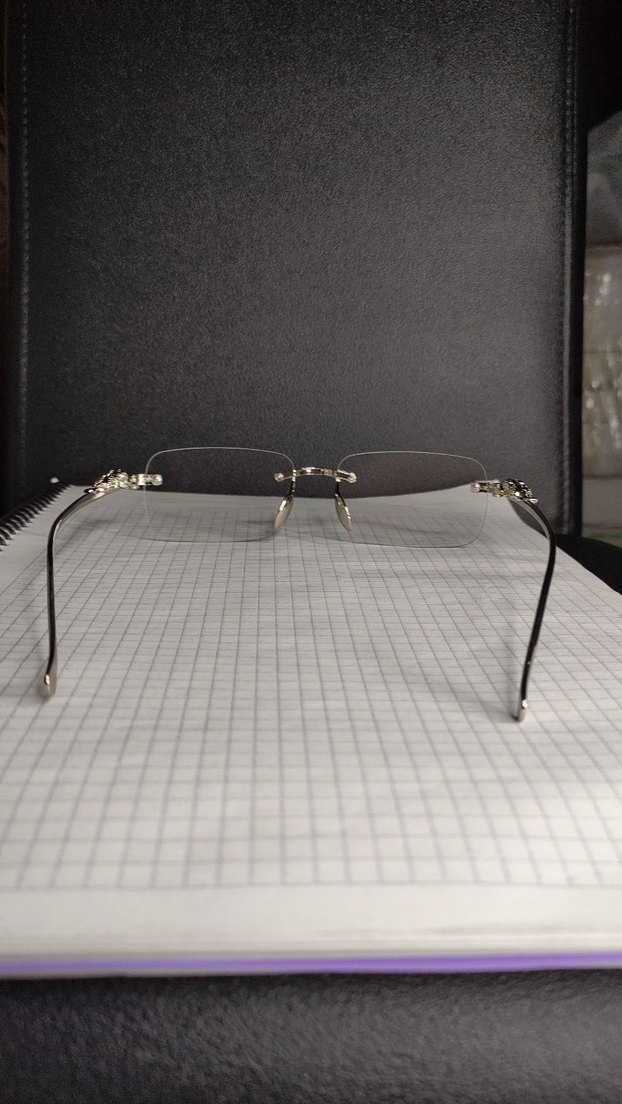 Chrome Hearts Gözlük Gümüş Detaylı - Görsel 4