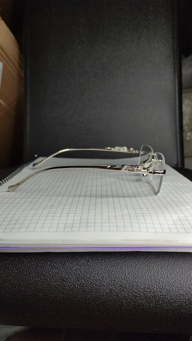Chrome Hearts Gözlük Gümüş Detaylı - Görsel 3